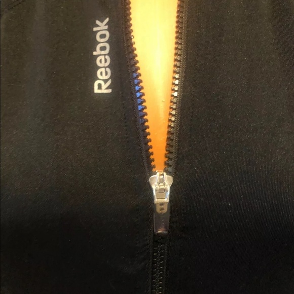 REEBOK Black Bomber Sport Jacket XS Extra Small - Picture 2 of 10